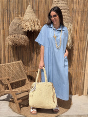 Robe Longue | CELESTE | Bleu