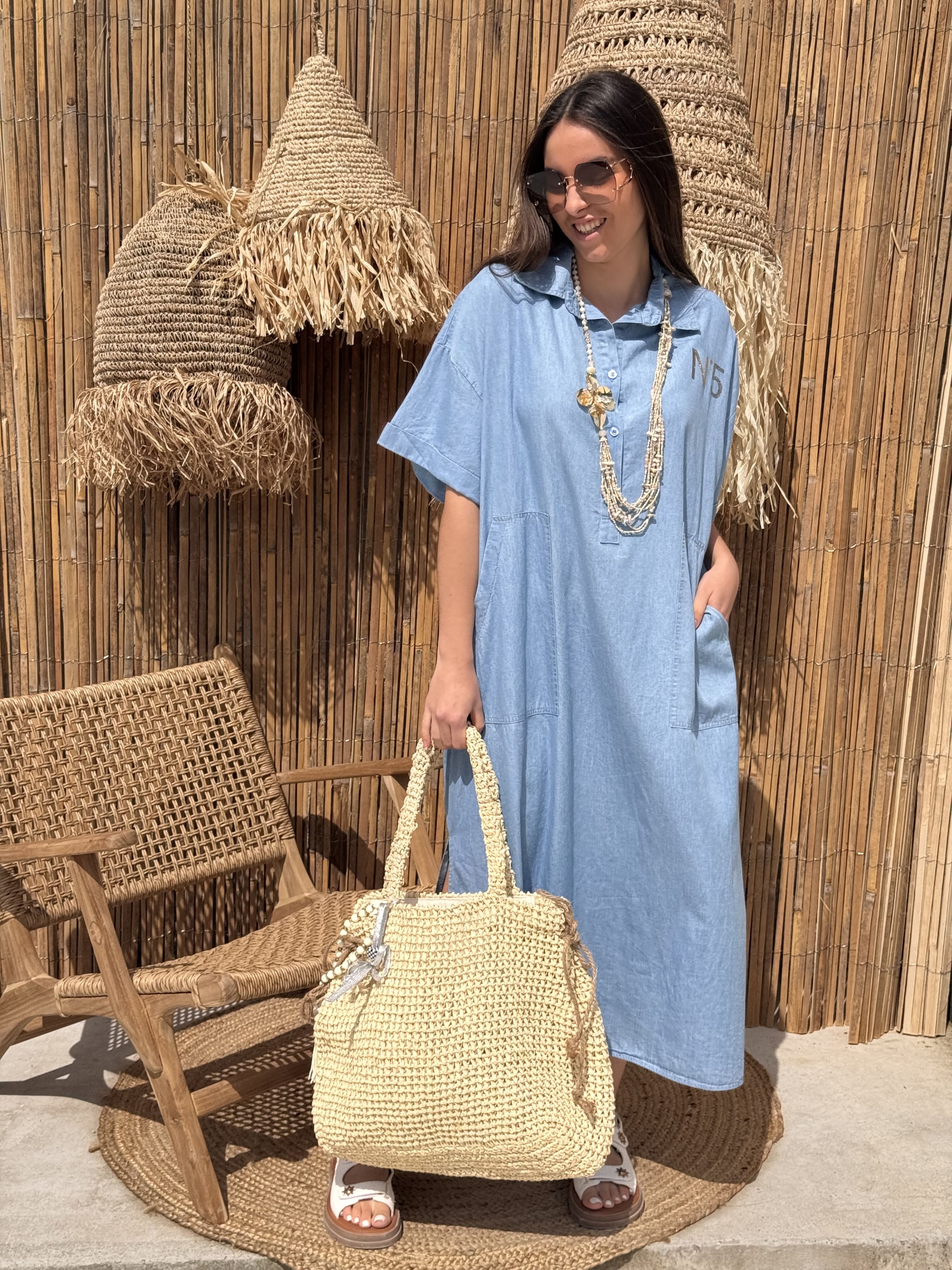 Robe Longue | CELESTE | Bleu