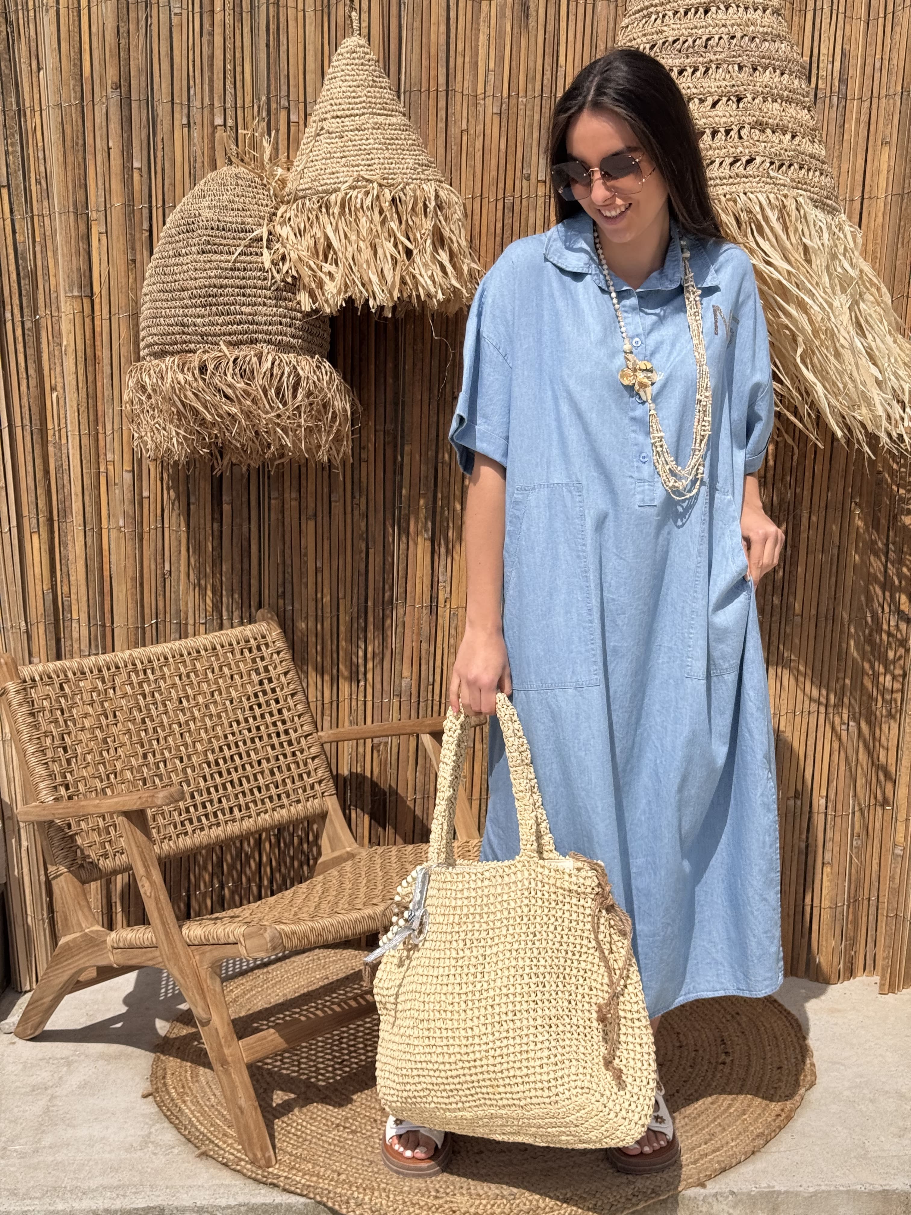 Robe Longue | CELESTE | Bleu