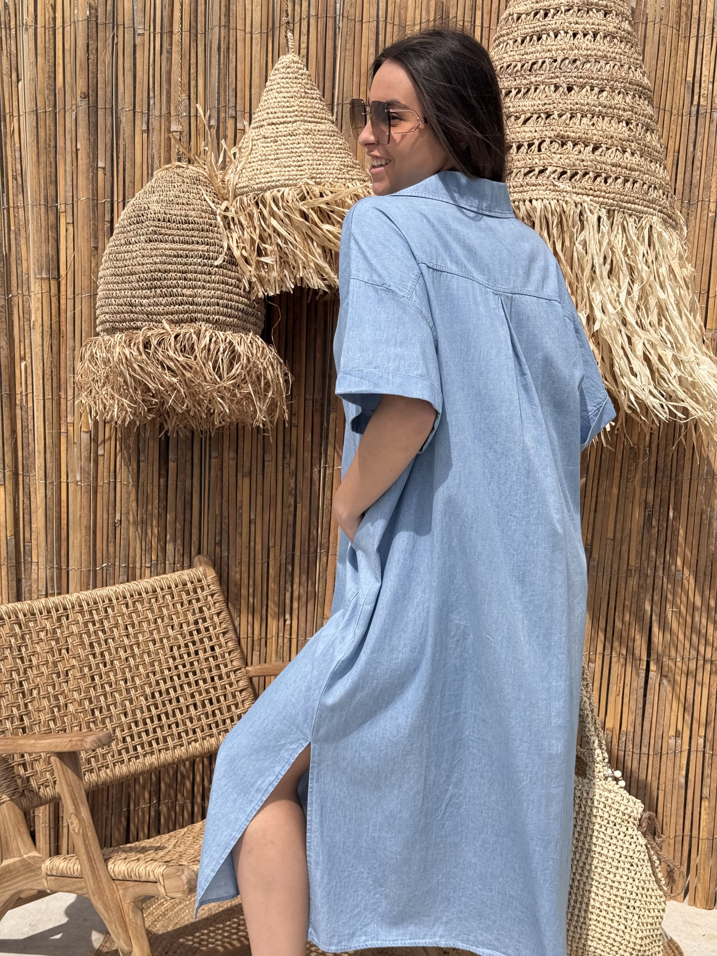 Robe Longue | CELESTE | Bleu