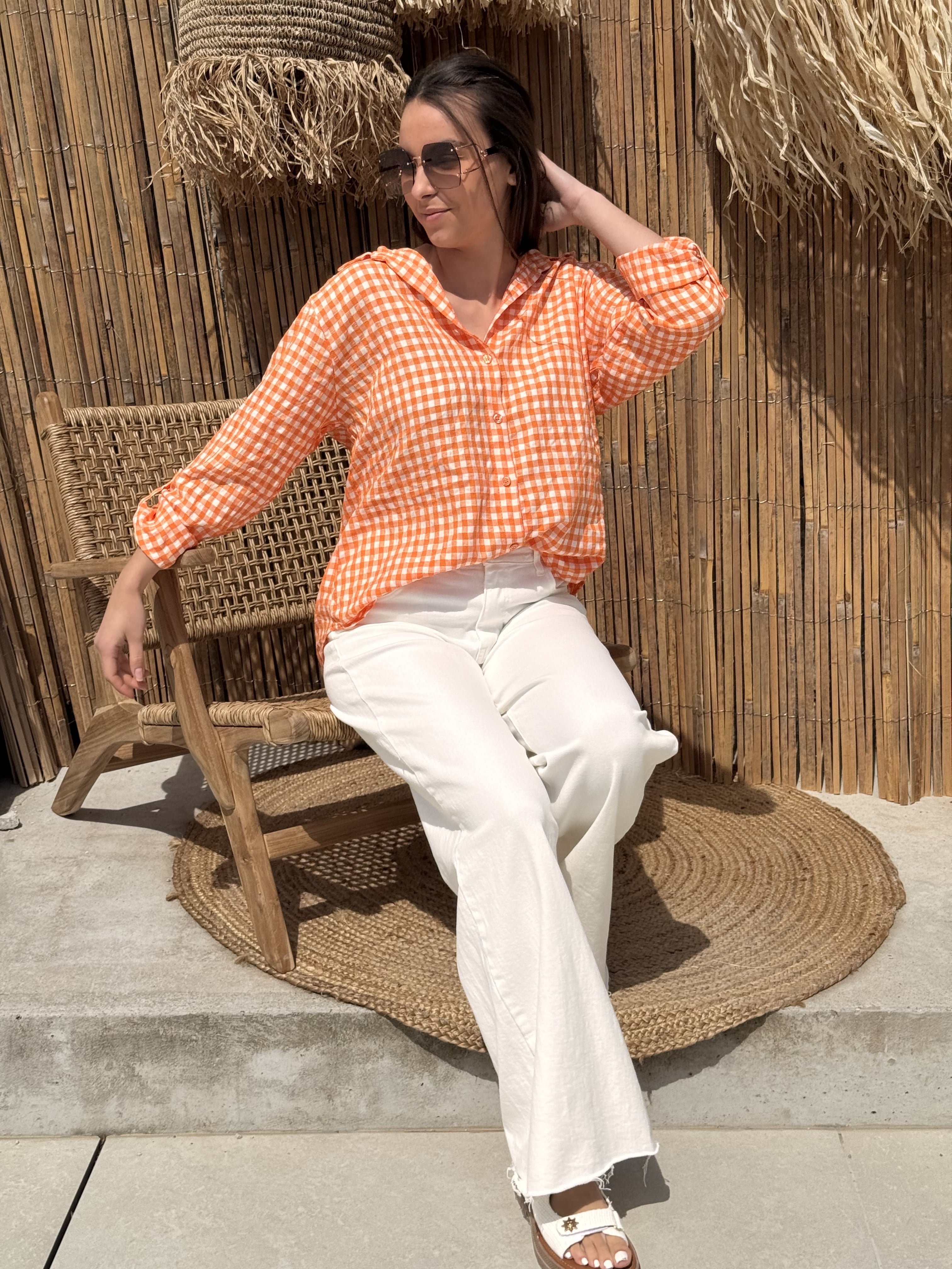 Chemise | CLEMENCE | Orange