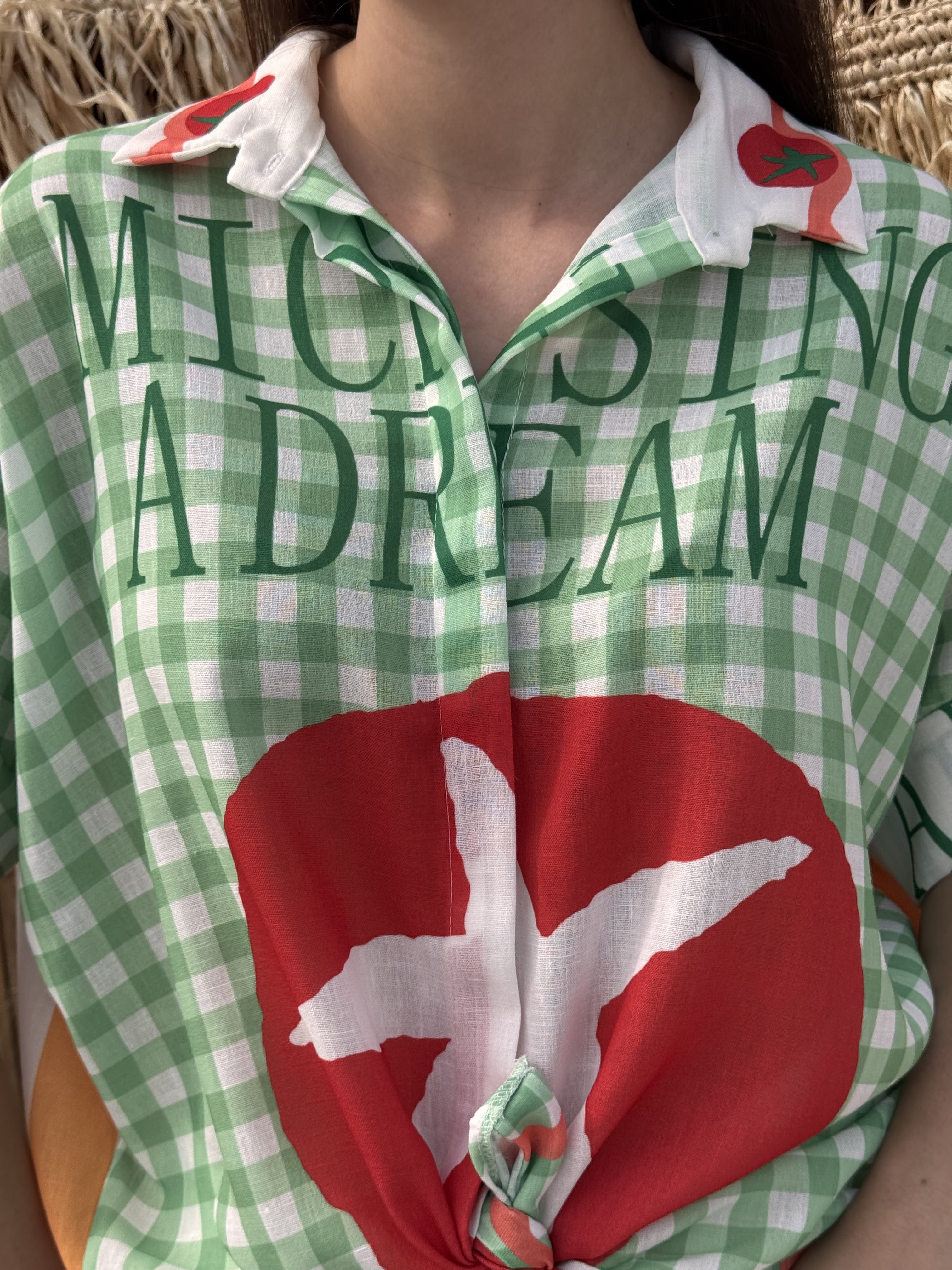 Chemise | JIONA | Vert Et Blanc