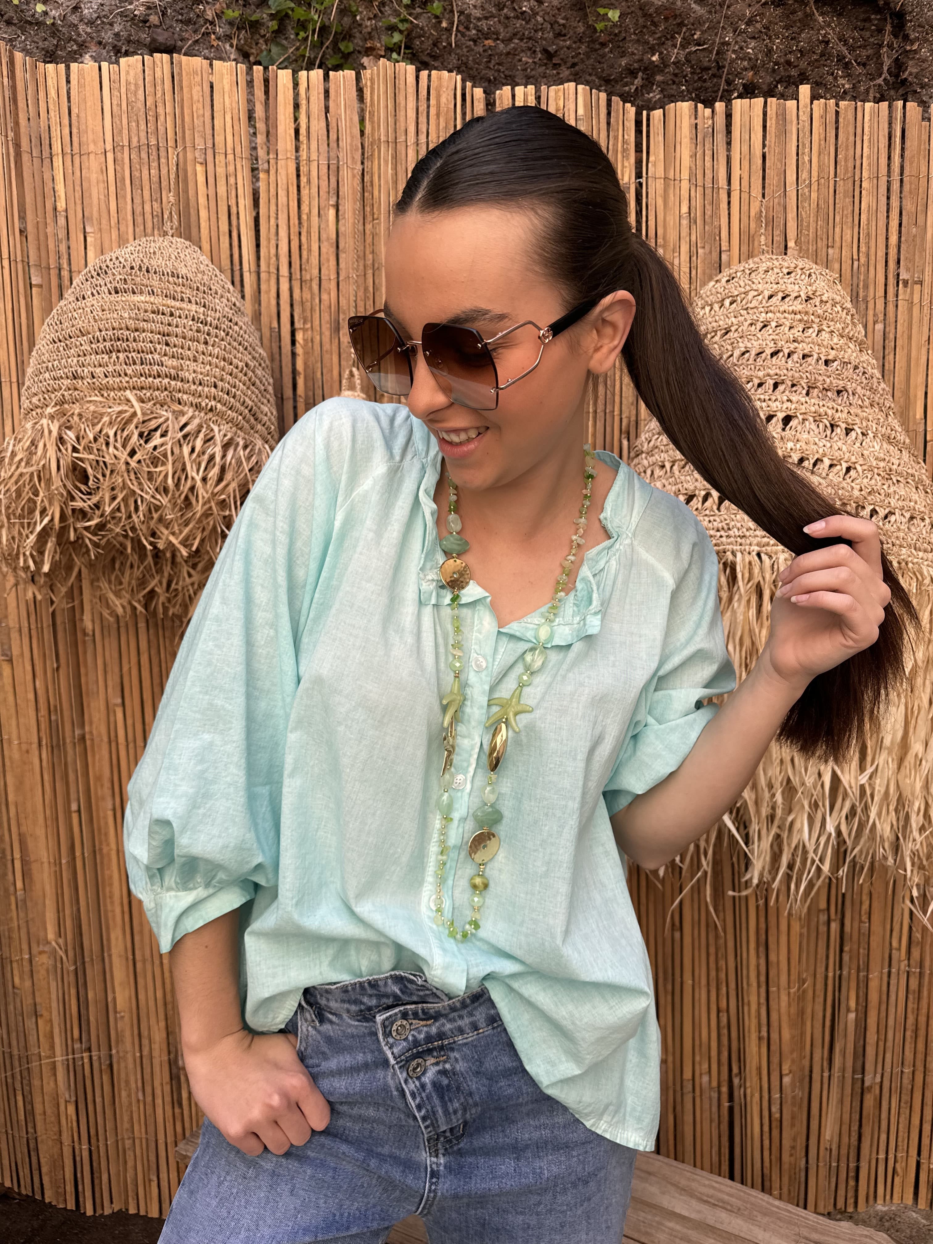 Chemise | LIORAH | Turquoise