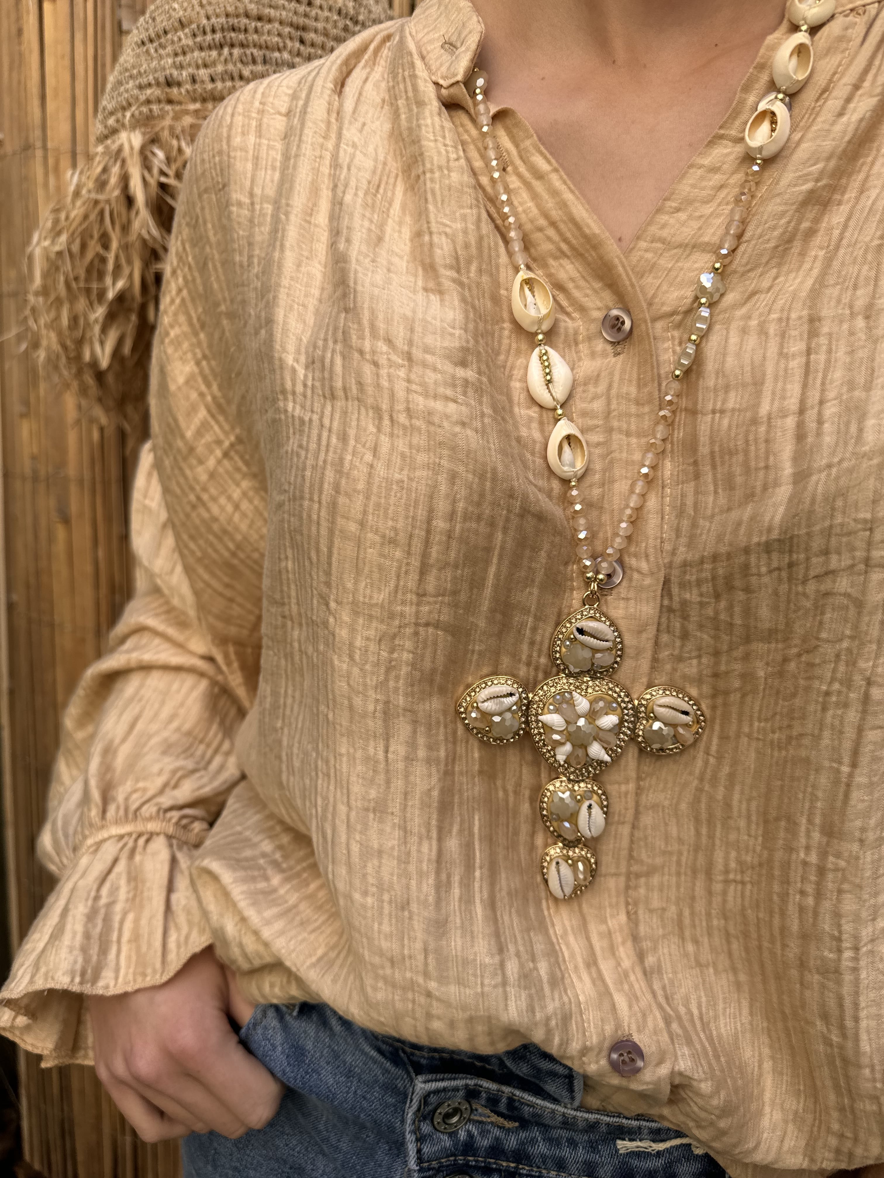 Blouse | ASTRID | Camel
