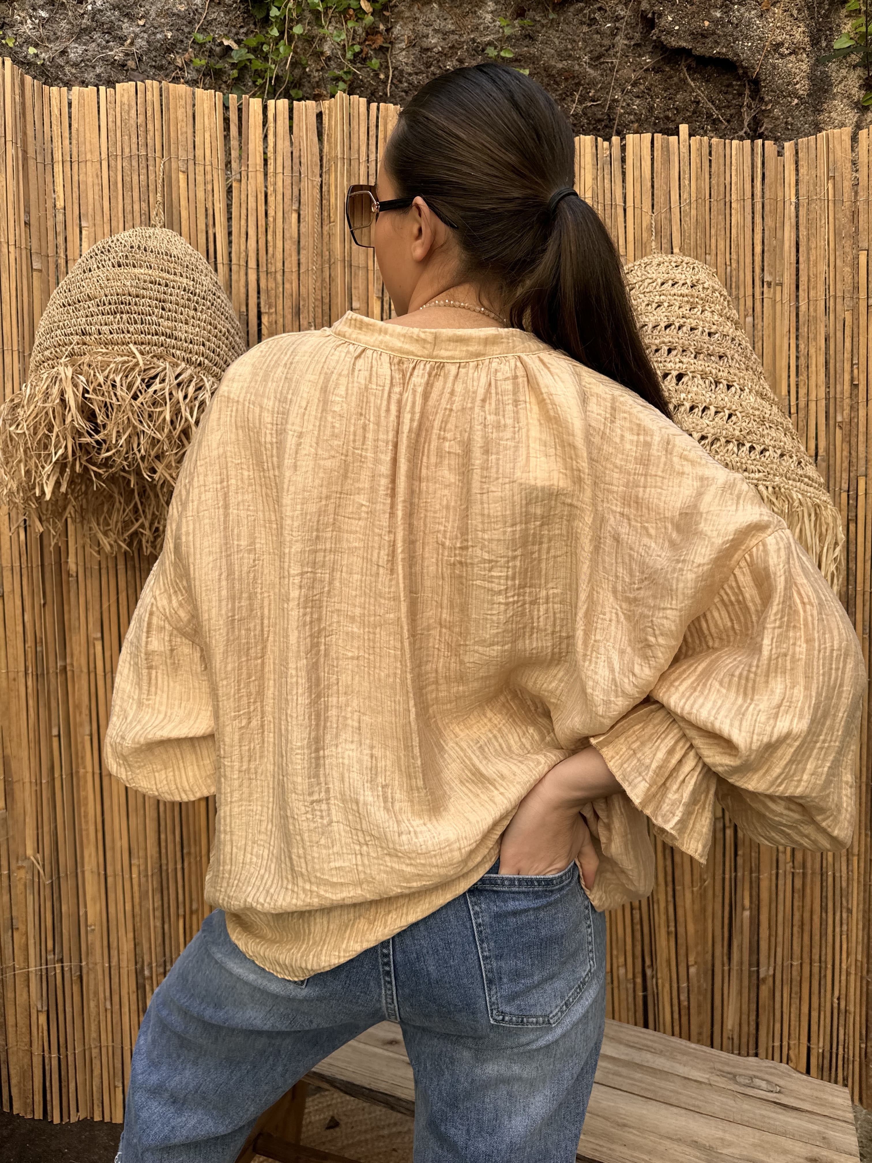 Blouse | ASTRID | Camel