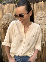 Blouse | Yuna | Beige