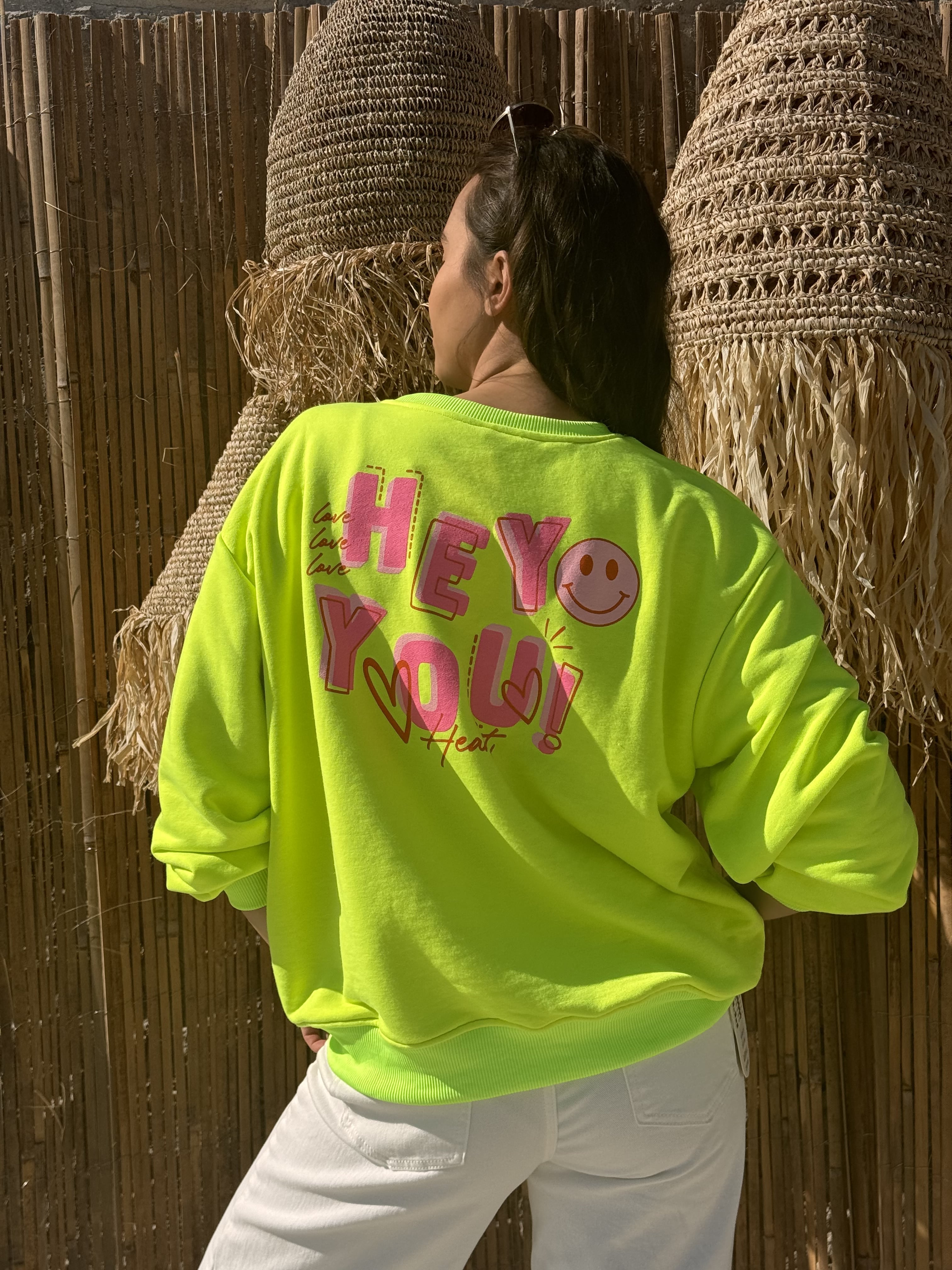 Sweat | ROMY | Jaune Fluo