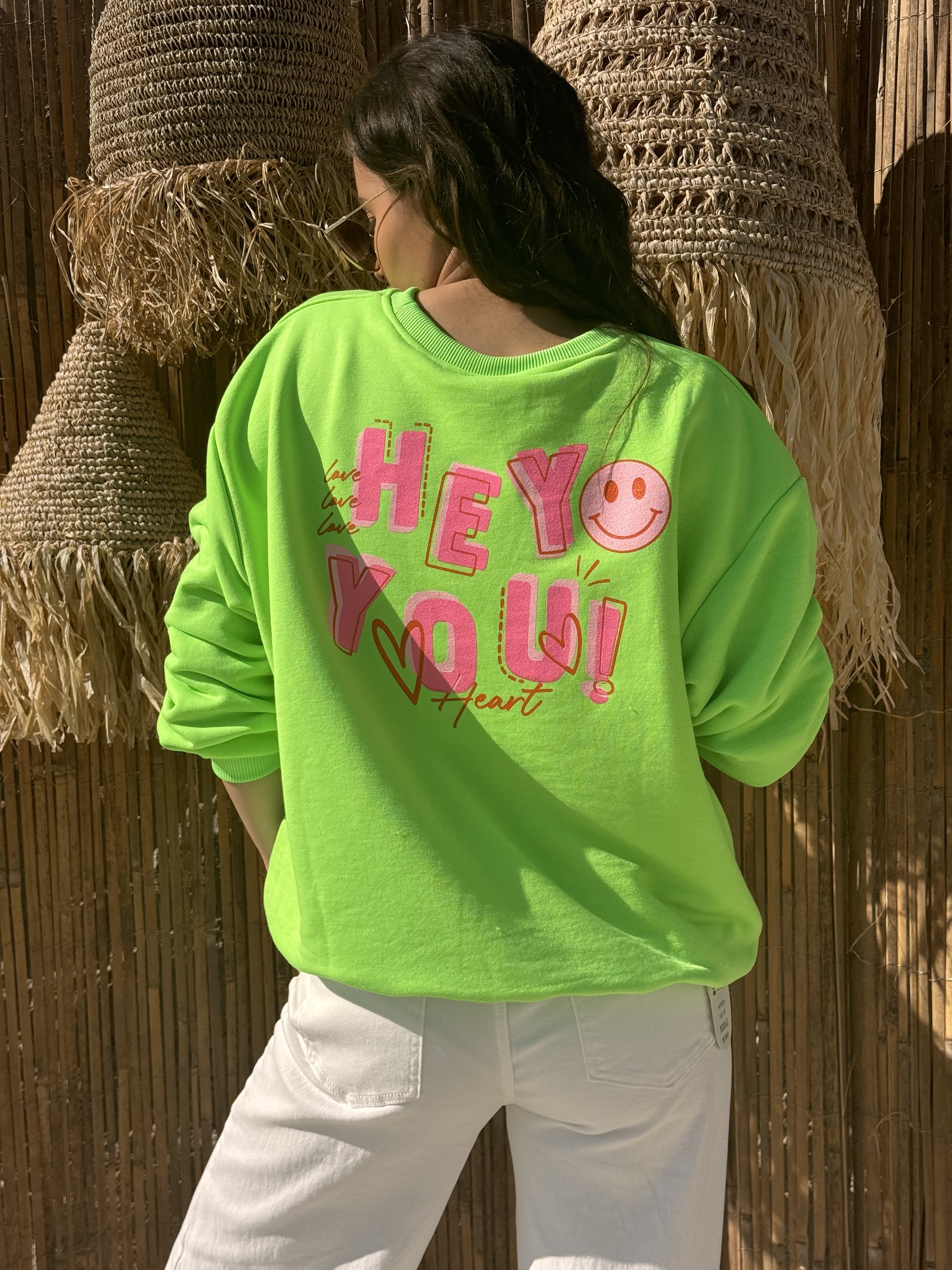 Sweat | ROMY | Vert fluo