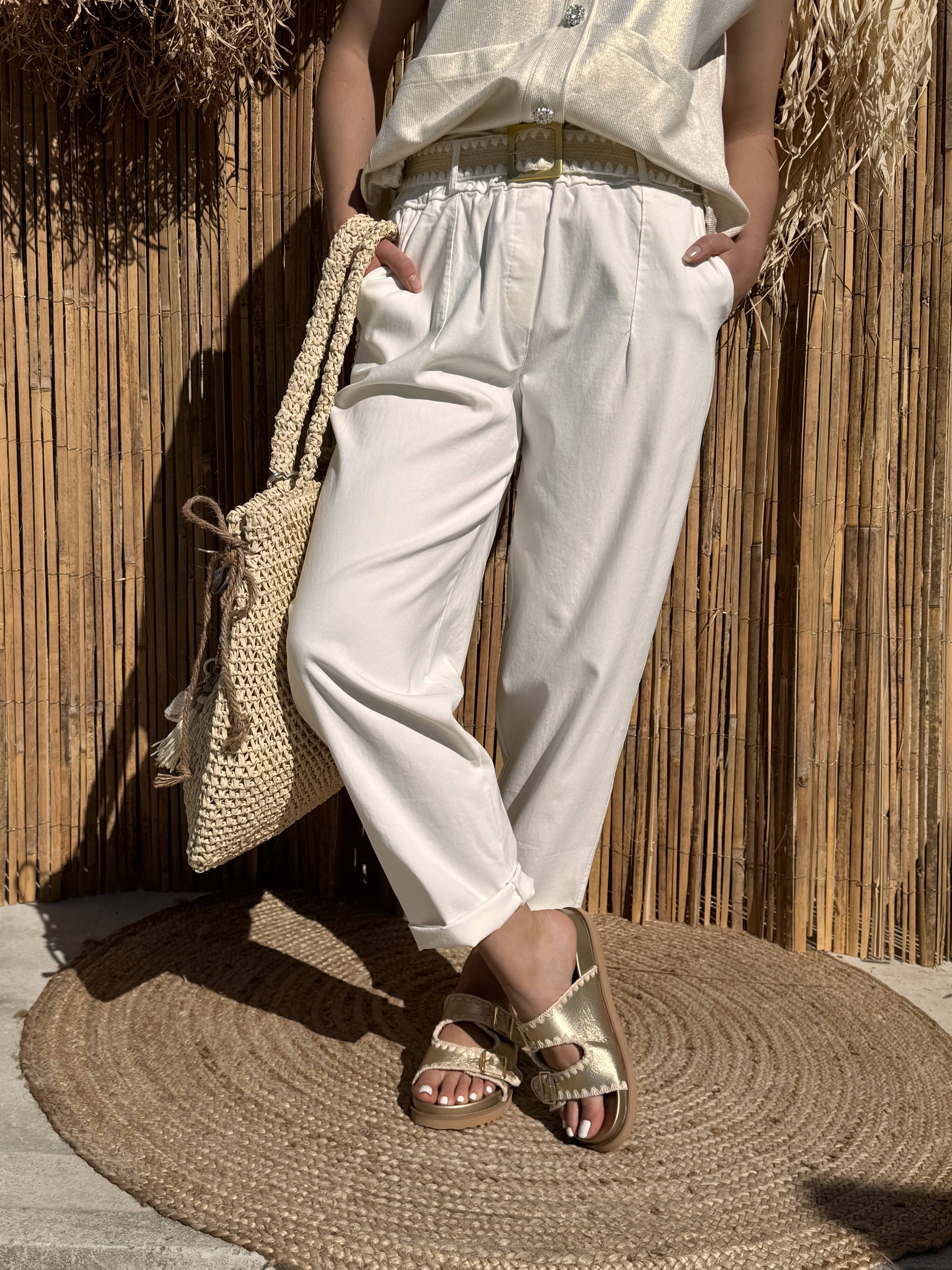 Pantalon | ELIA | Blanc cassé
