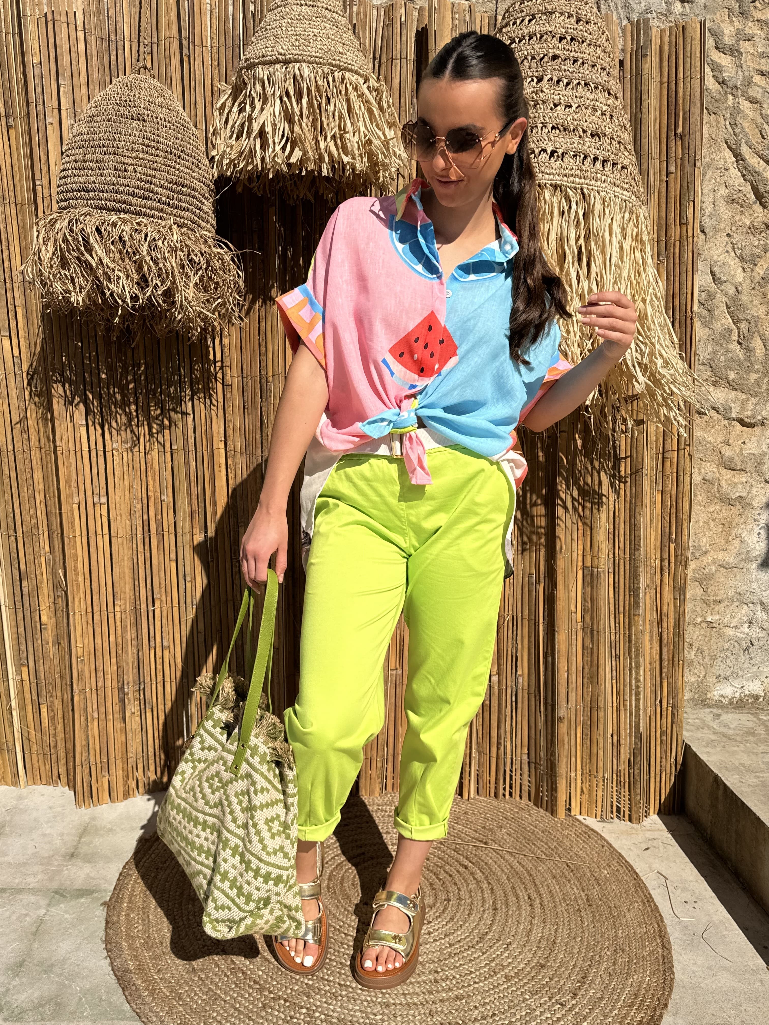 Pantalon | MAE | Vert
