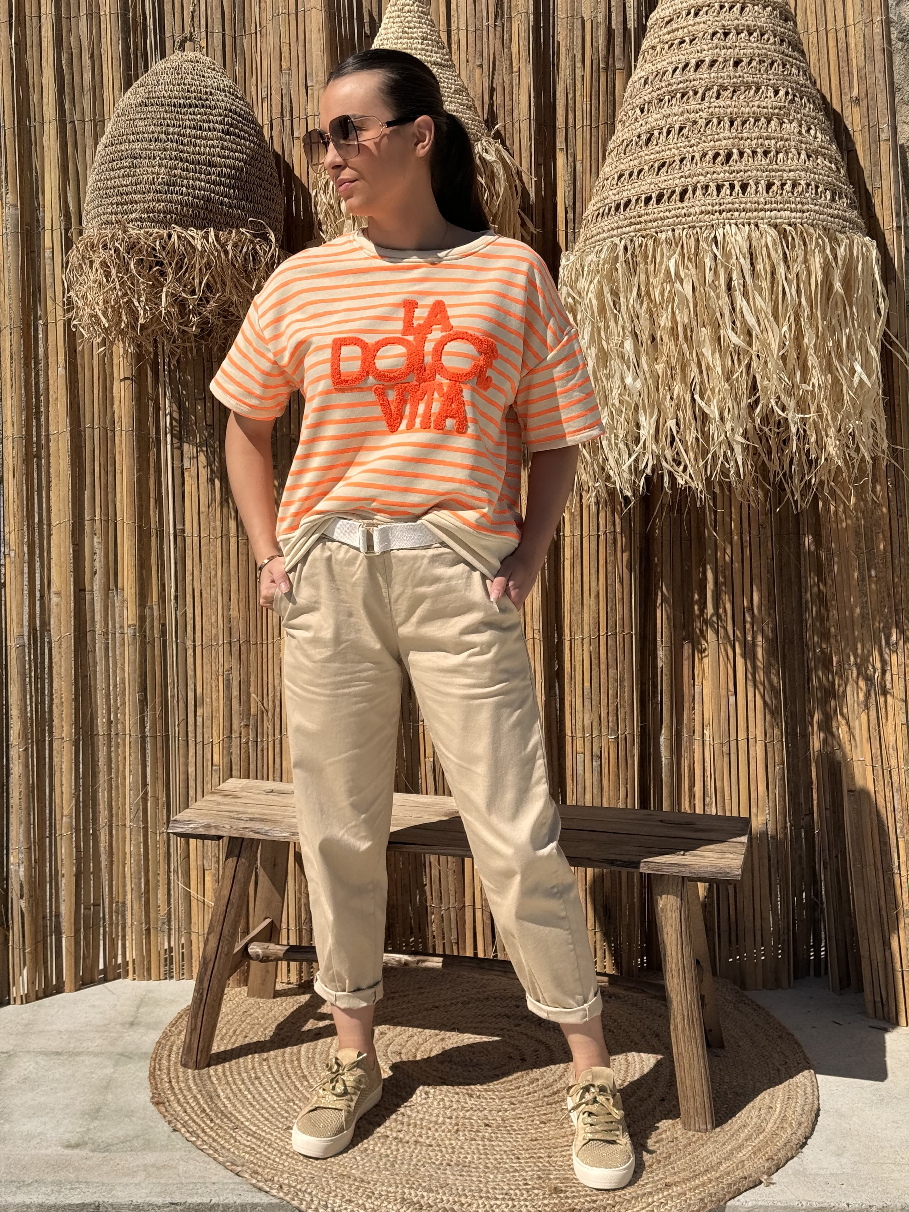 Pantalon | MAE | Beige
