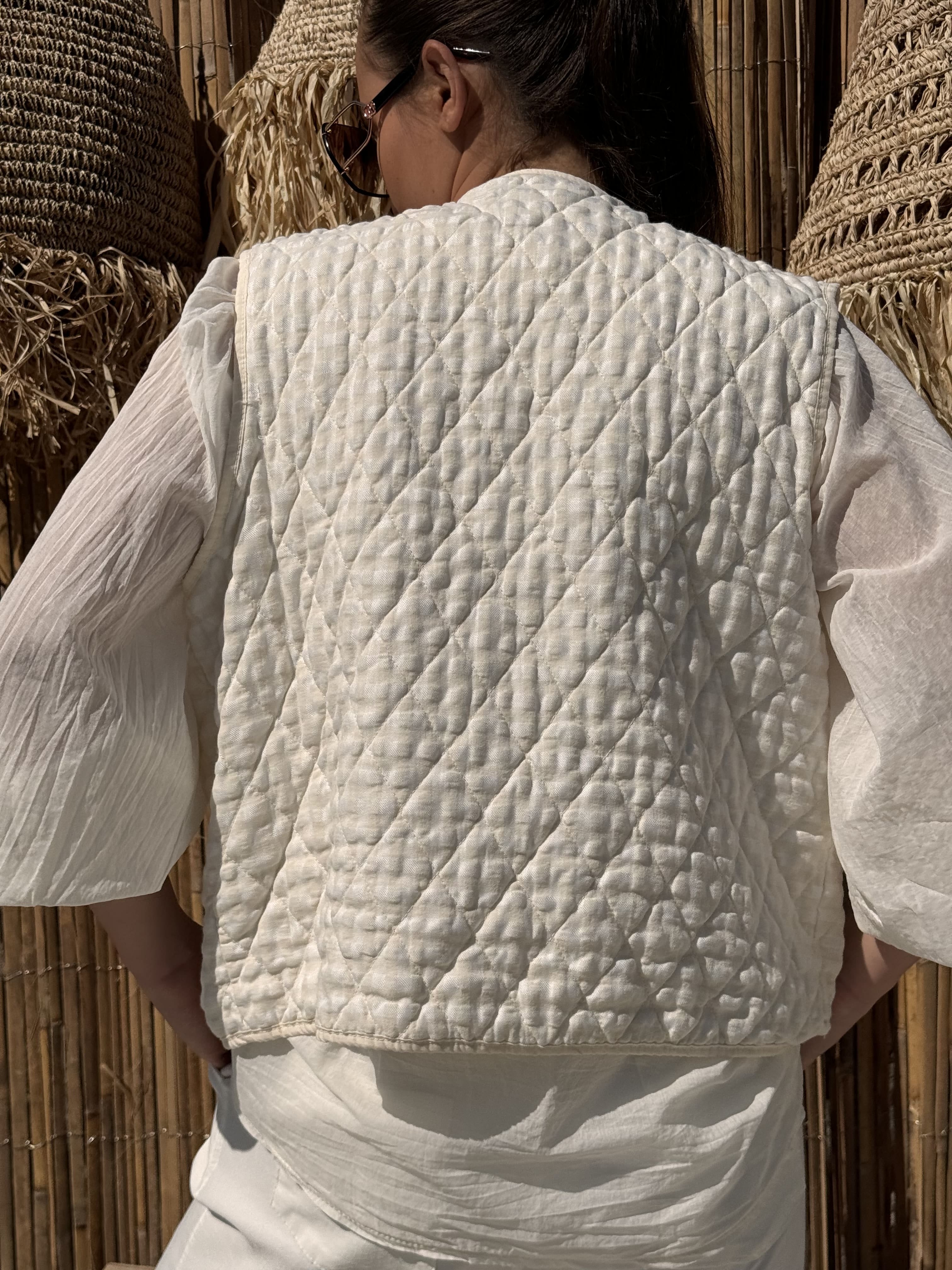 Veste sans manches | LYNA | Jaune