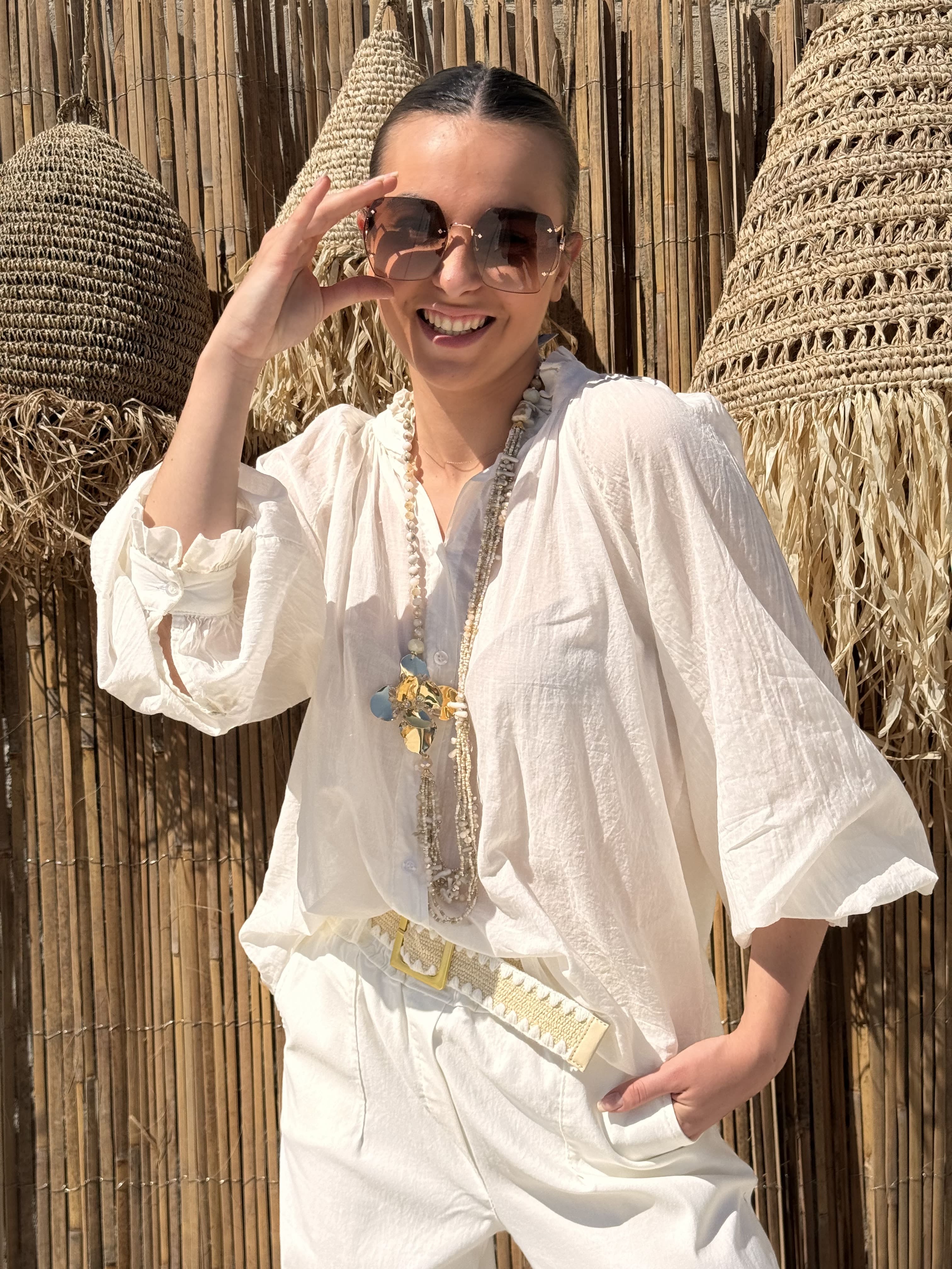 Blouse | AUDE | Blanc