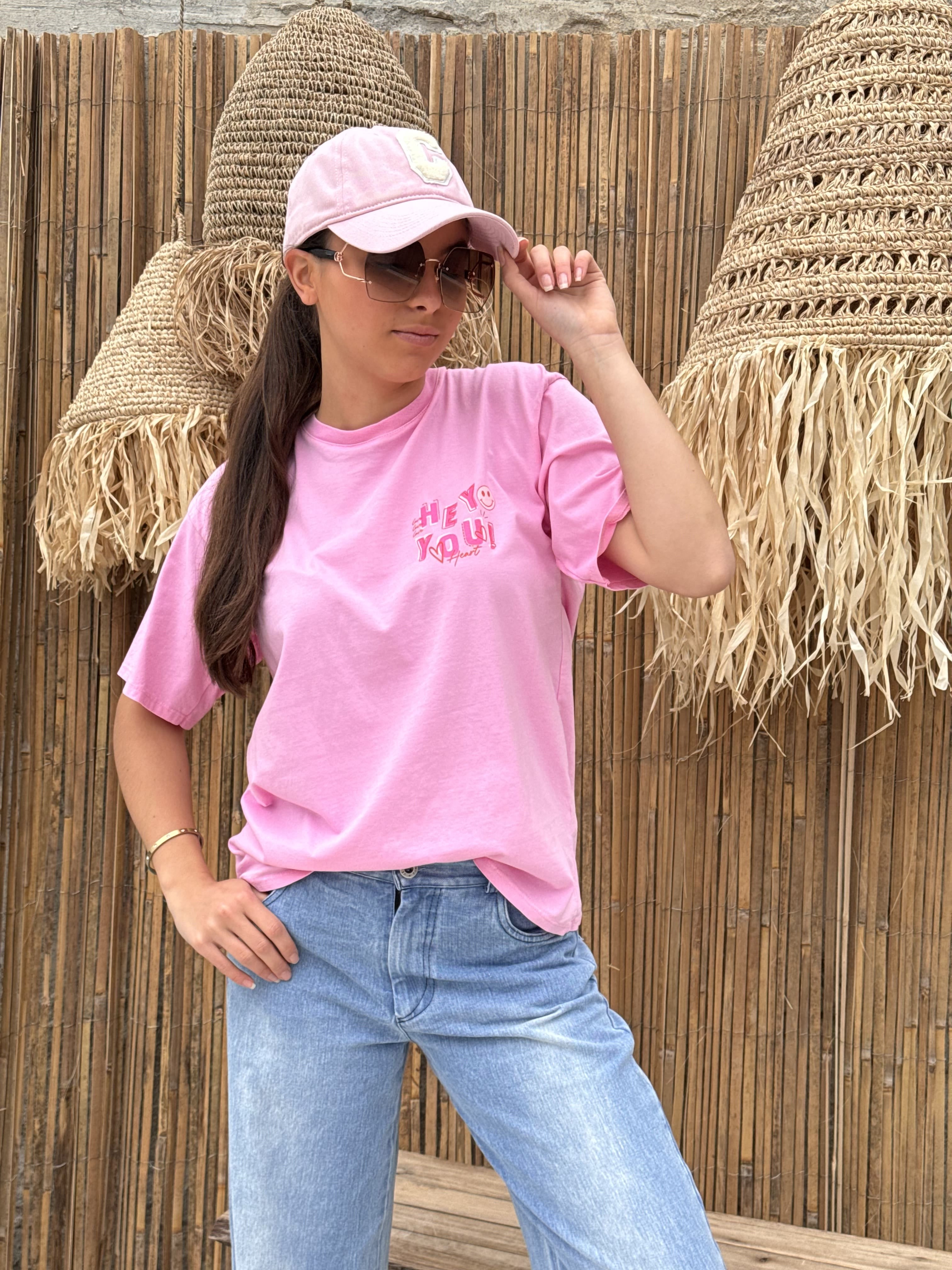 T-shirt | LENA | Rose