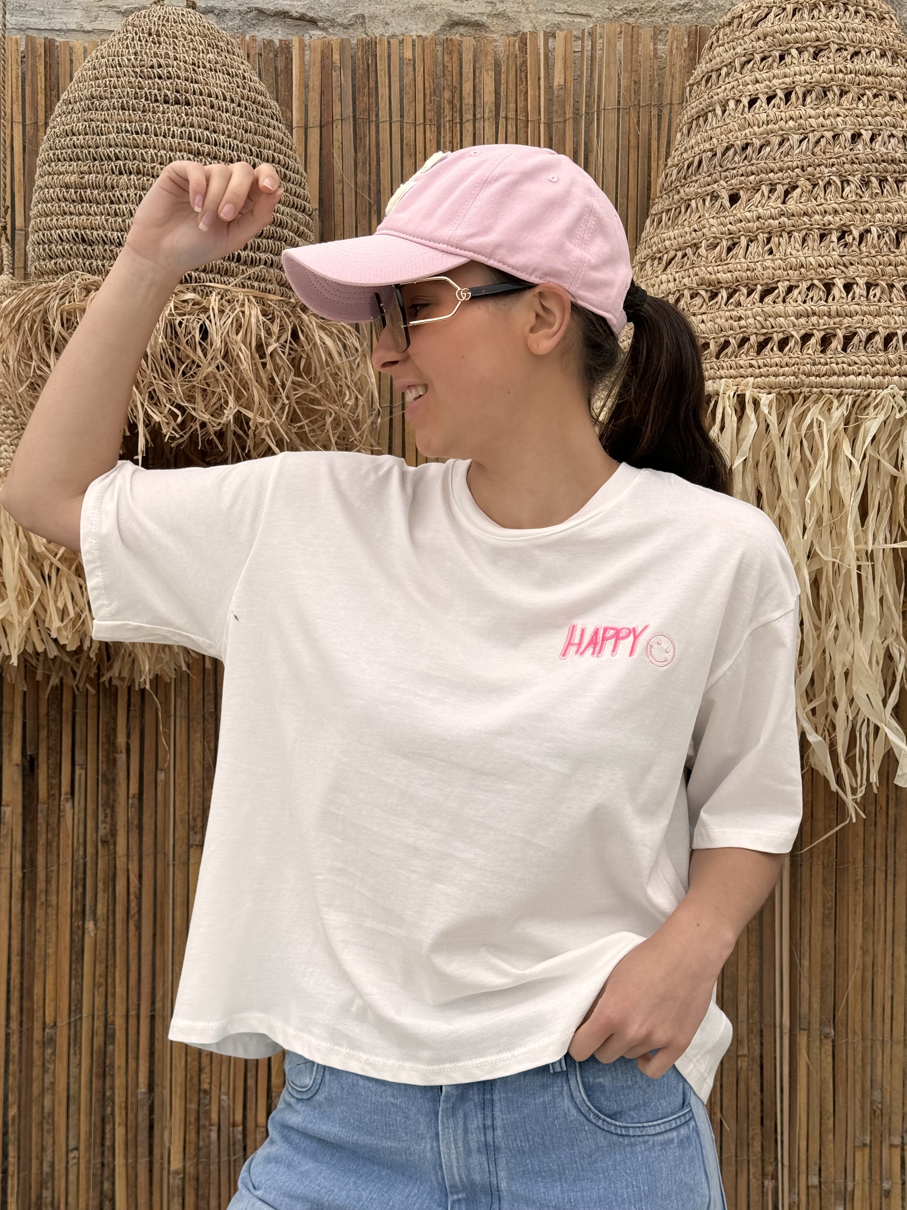 T-shirt | NAYA | Blanc Rose