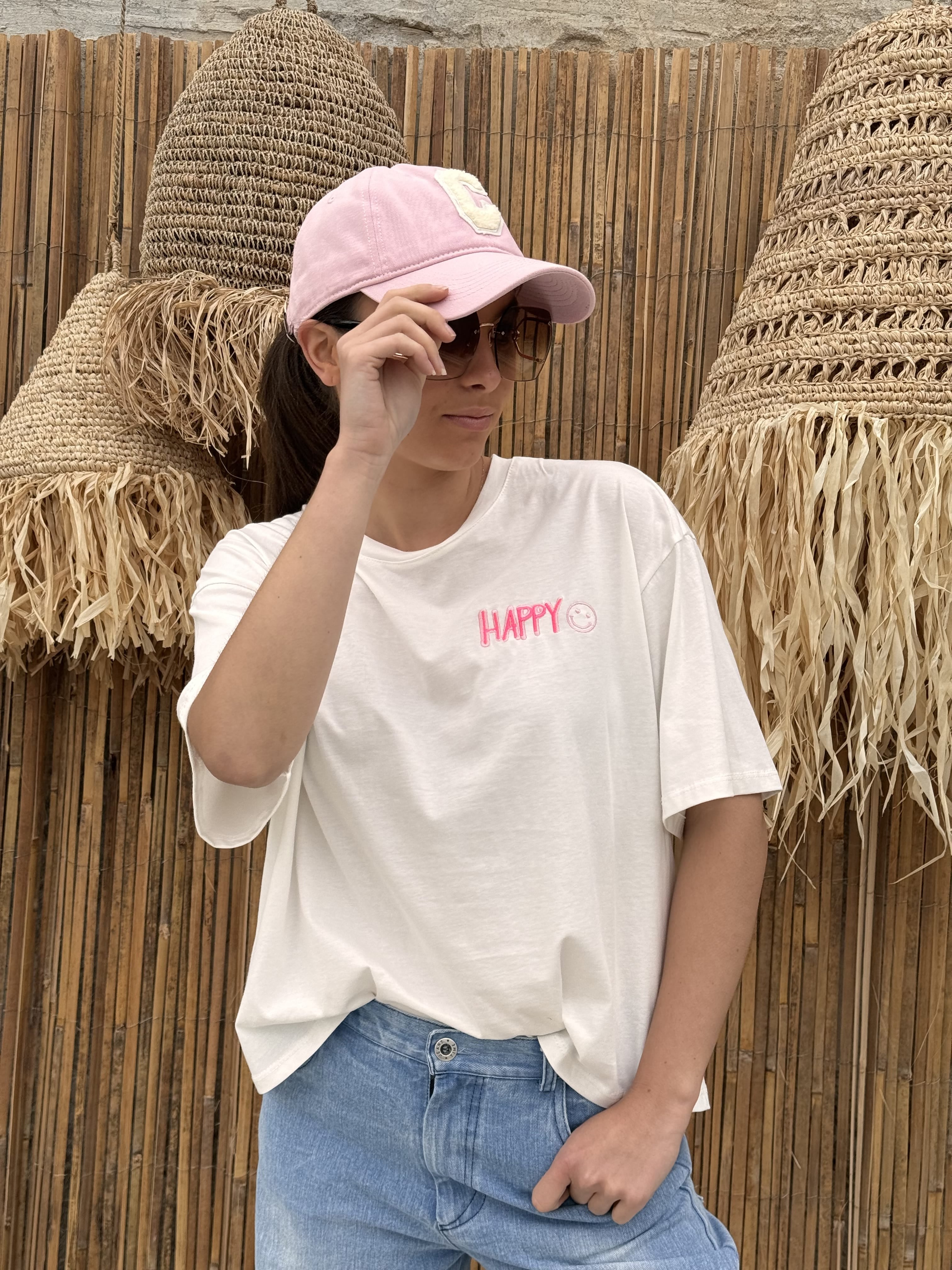 T-shirt | NAYA | Blanc Rose