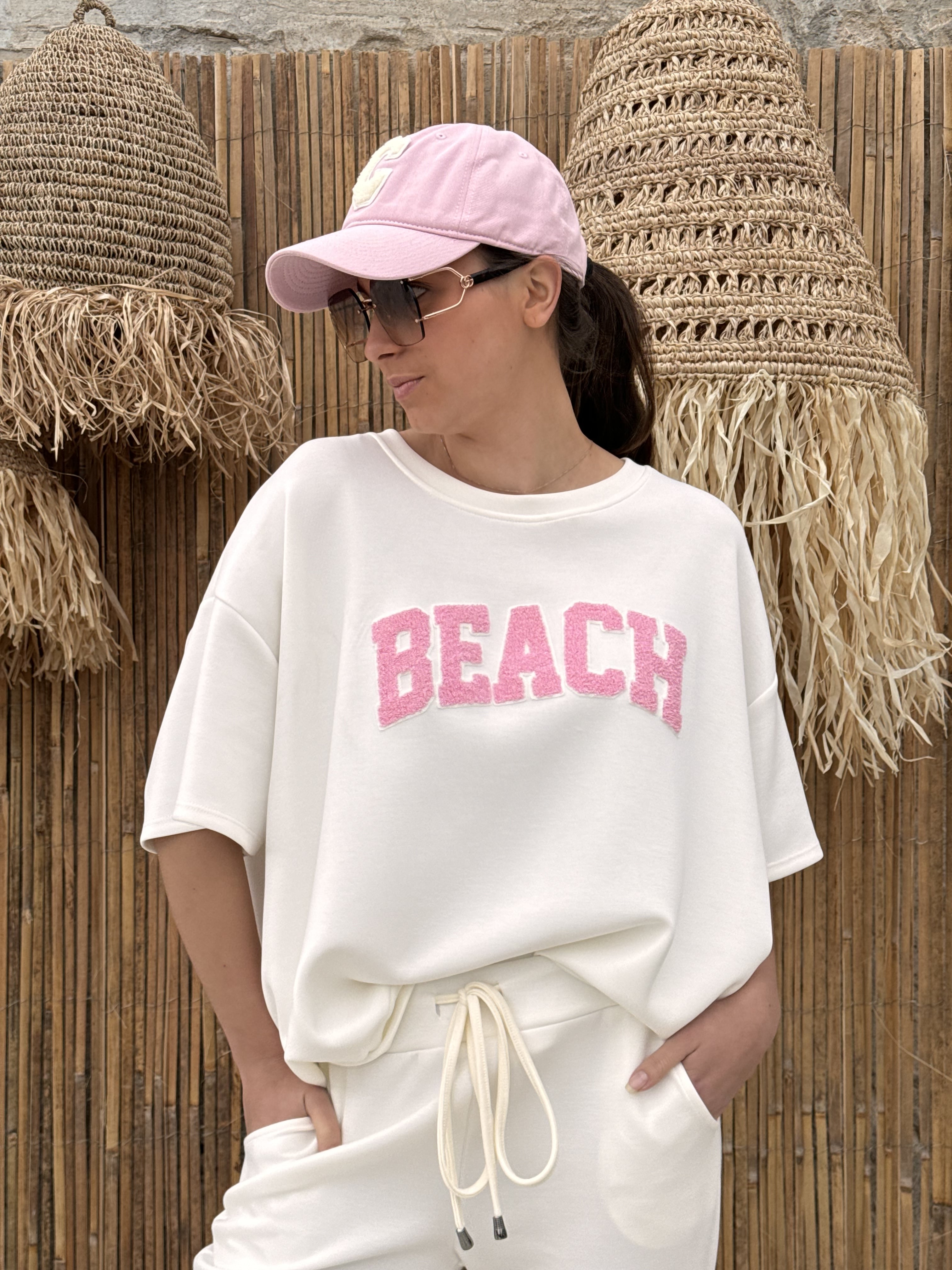 Sweat | MALOU | Blanc Rose