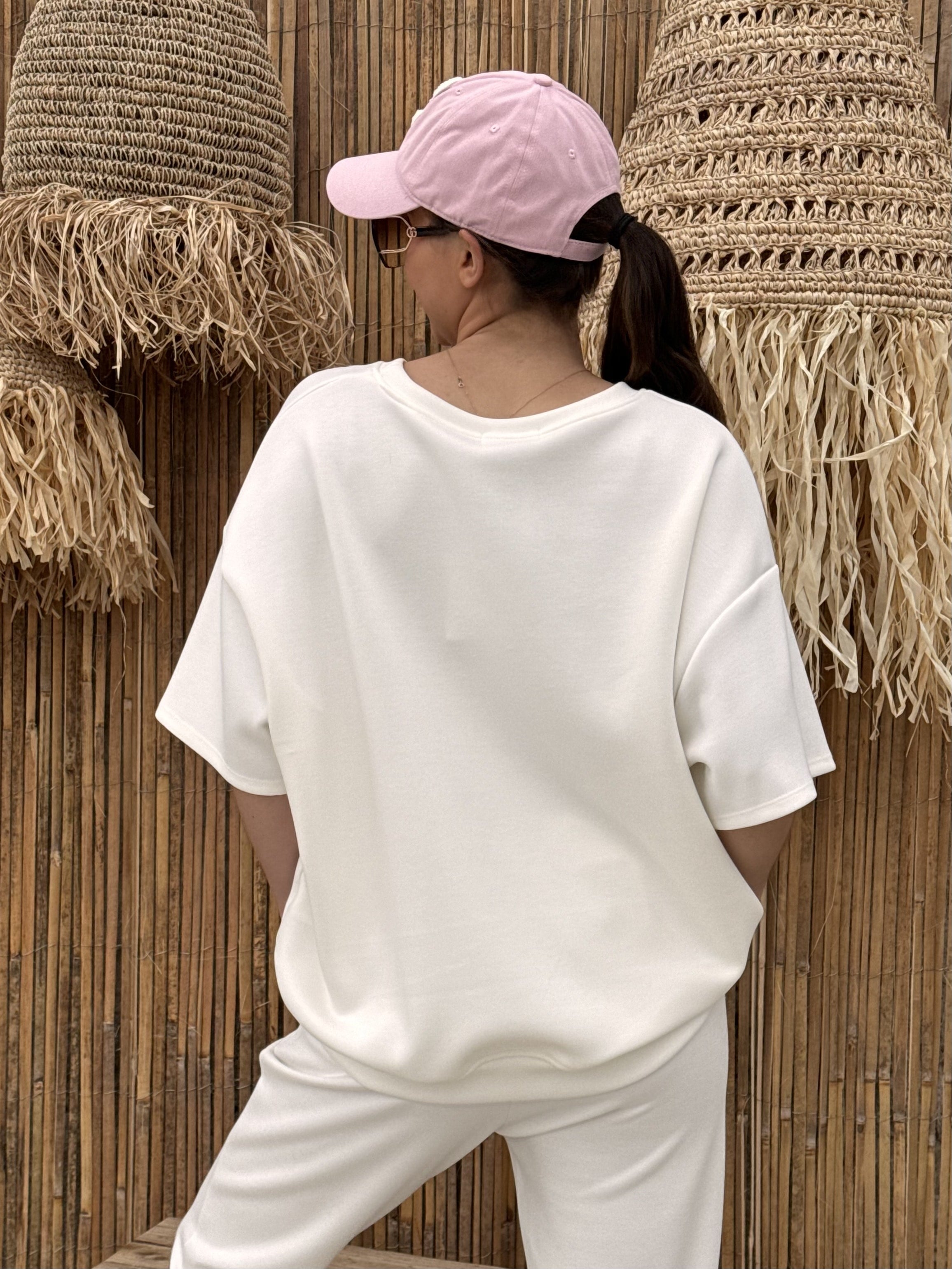 Sweat | MALOU | Blanc Rose