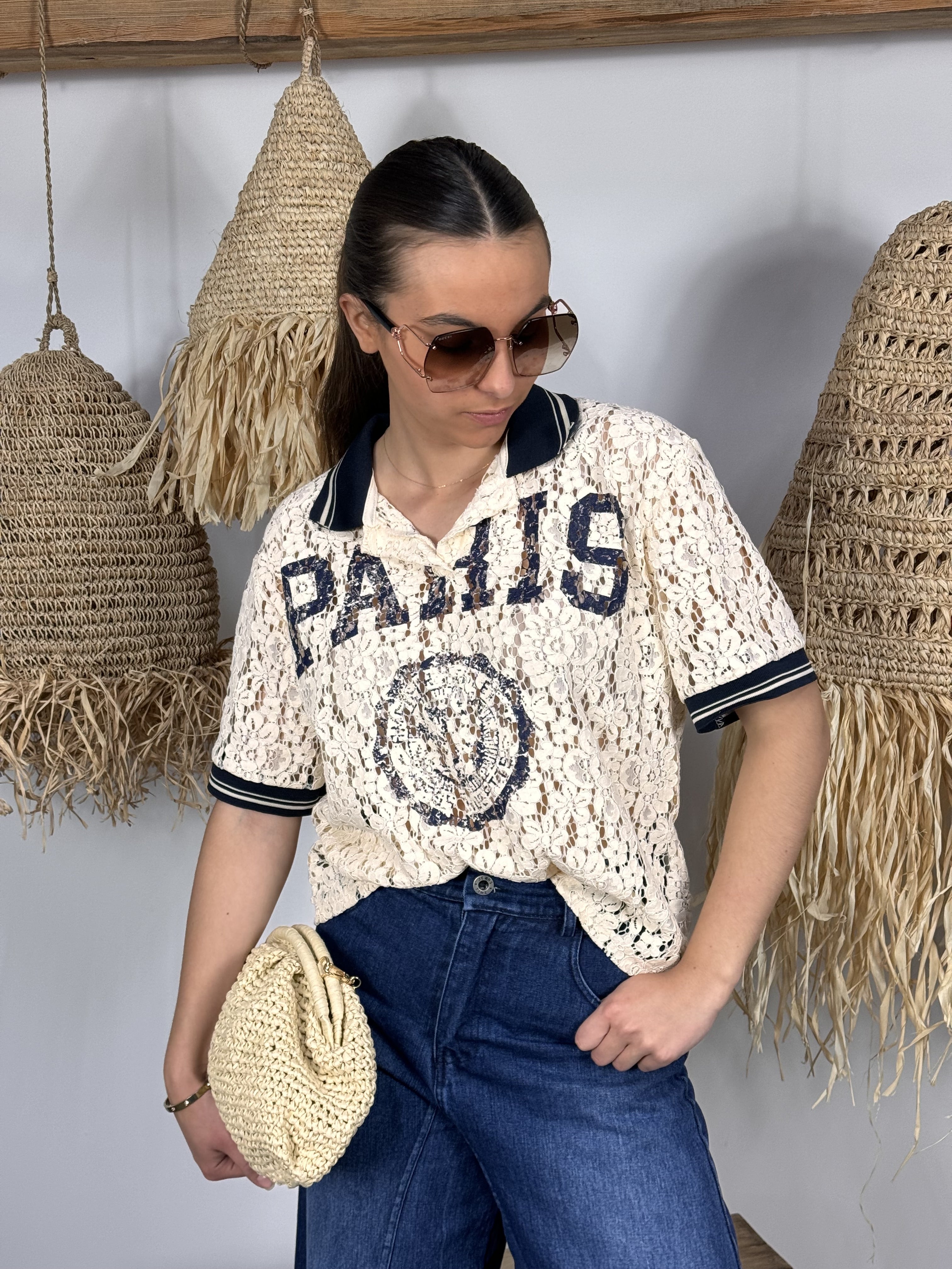 T-shirt | LOLA | Beige