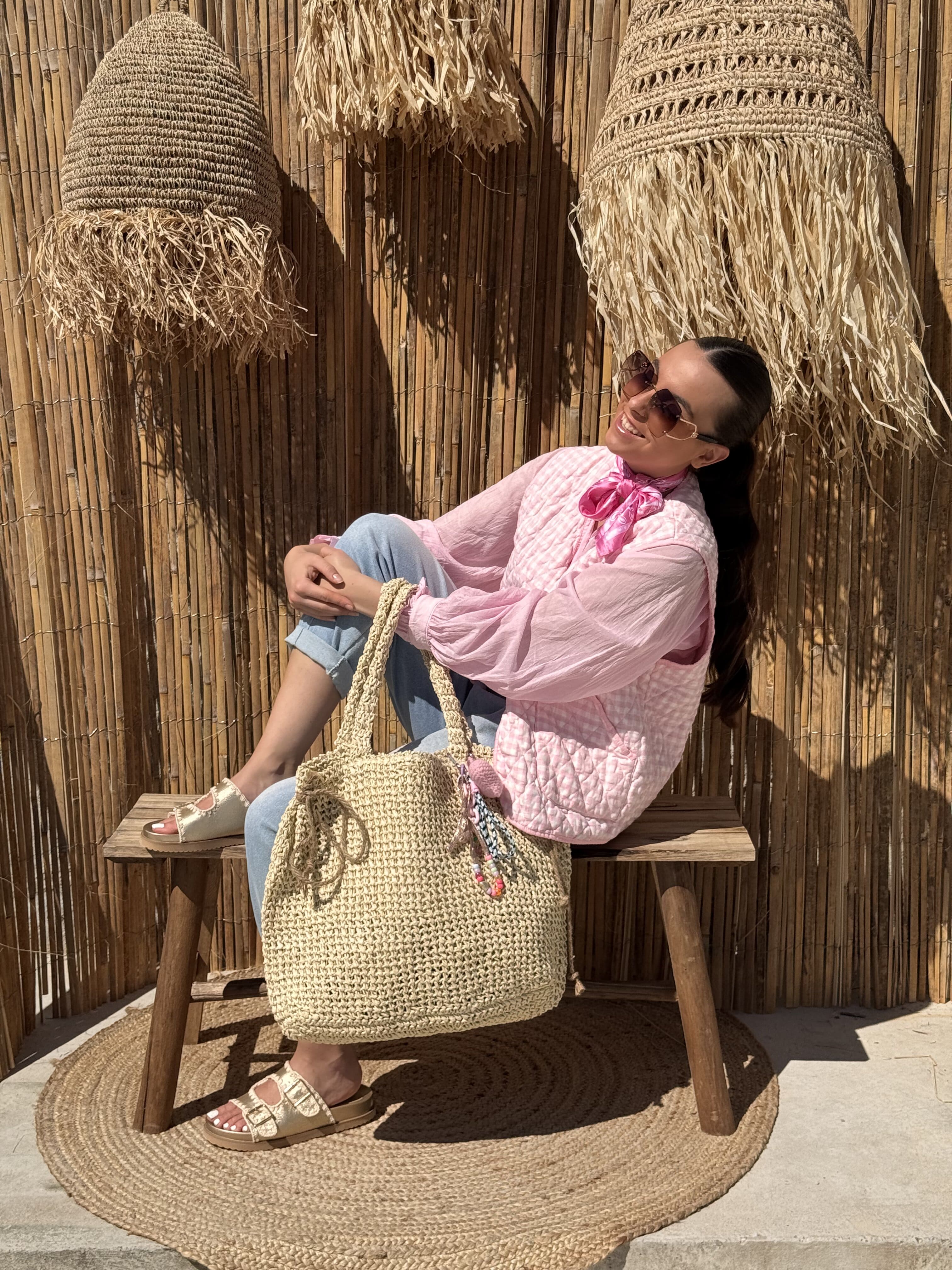 Veste sans manches | LYNA | Rose