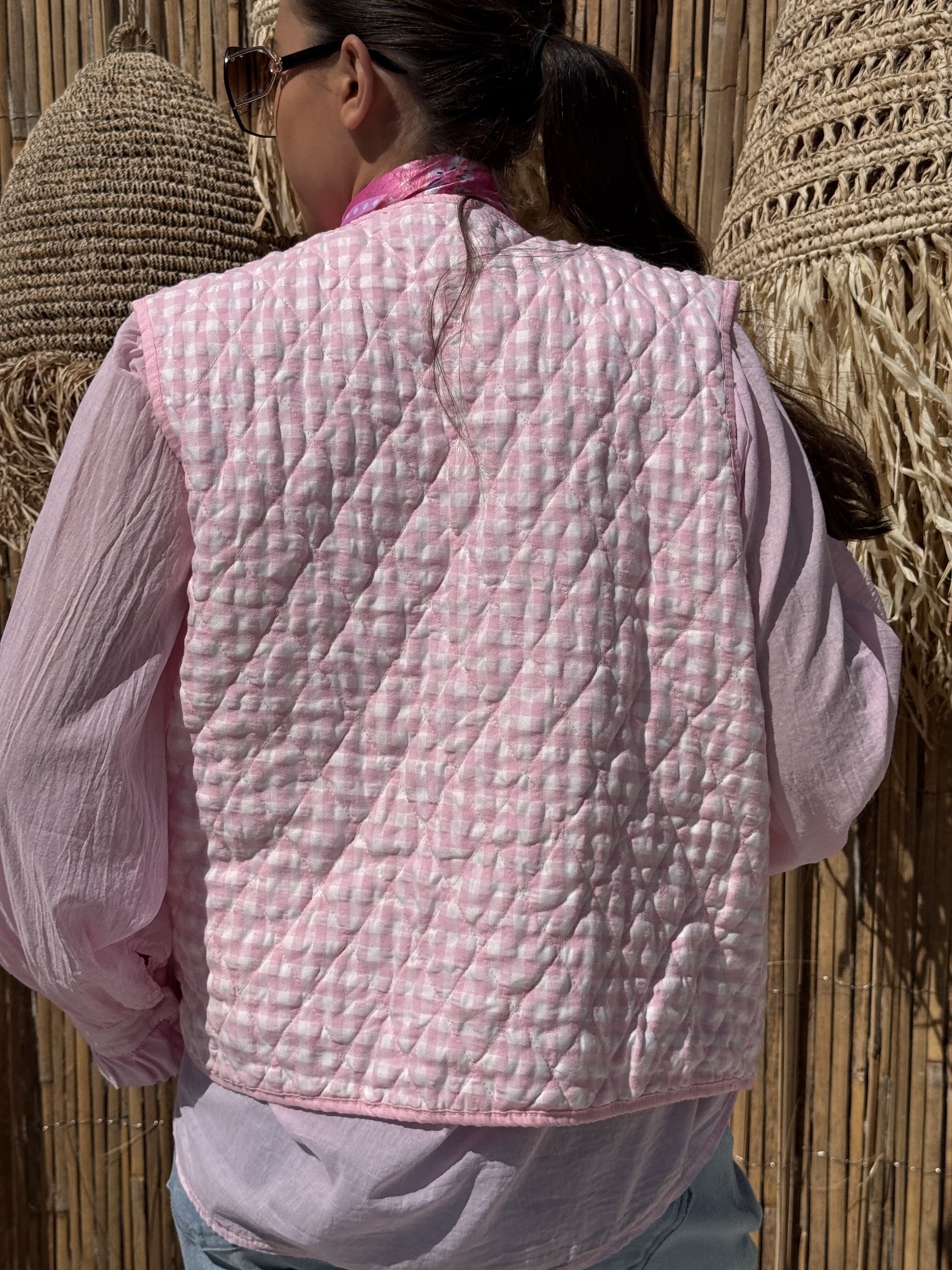 Veste sans manches | LYNA | Rose