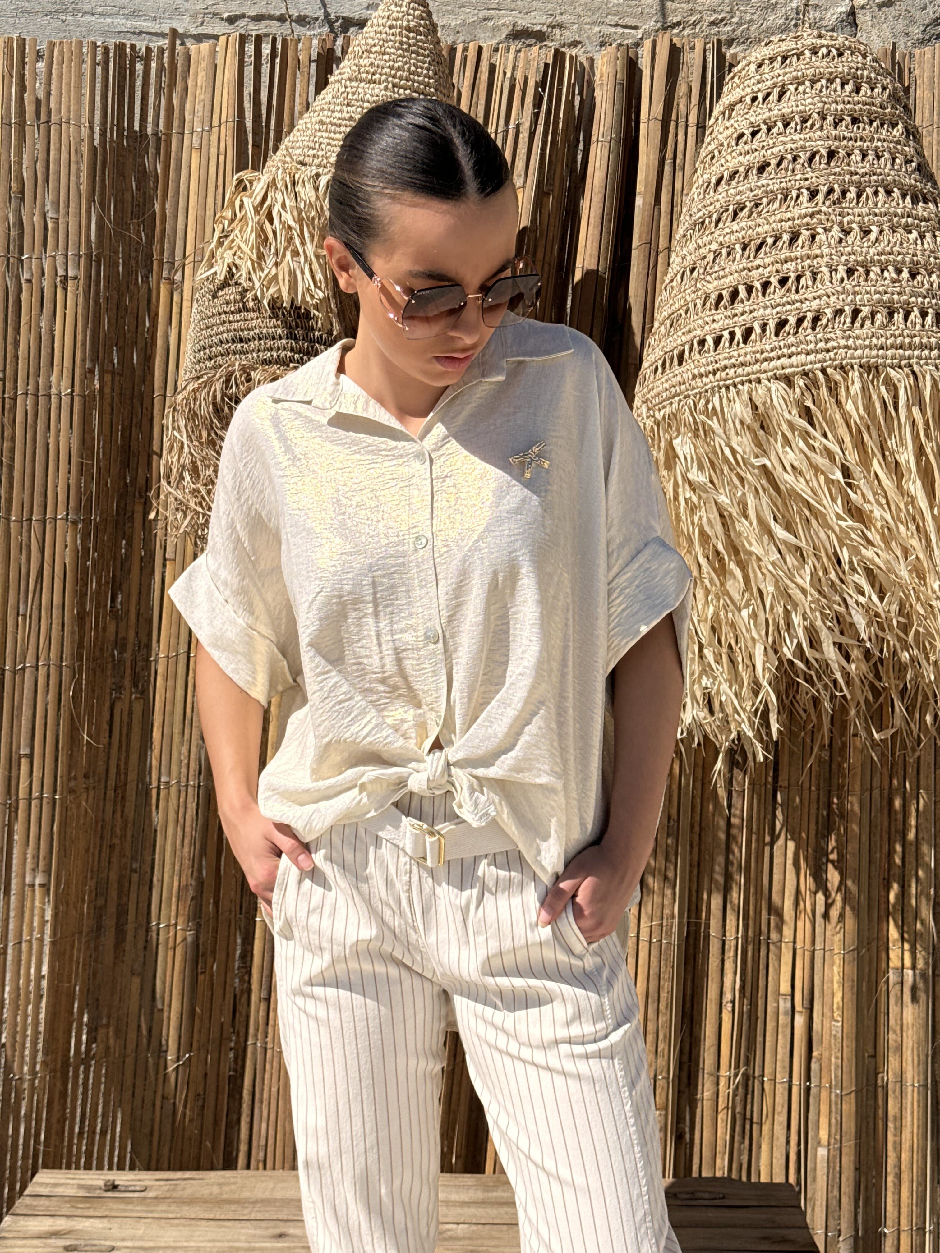 Chemise | CLEO | Beige
