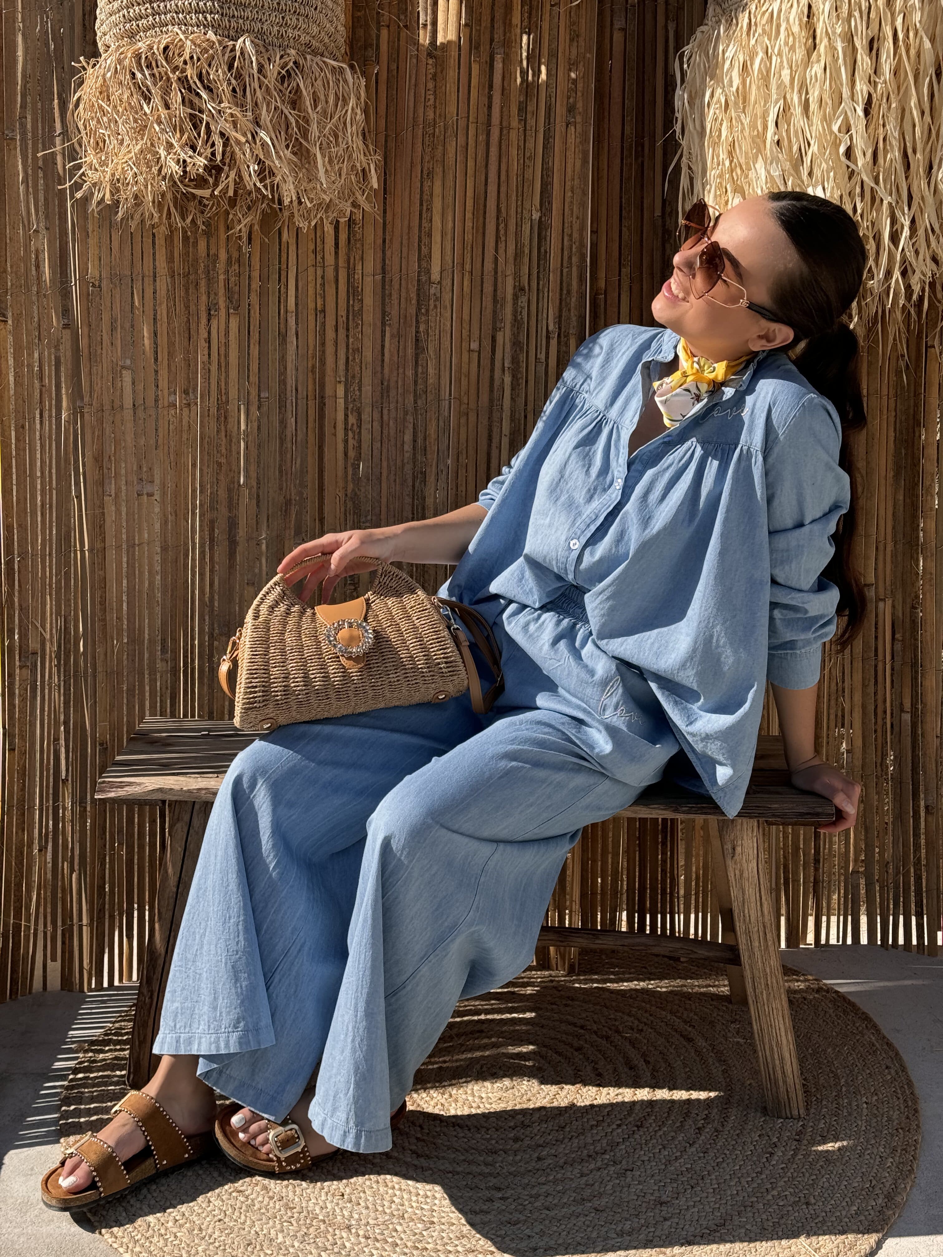 Blouse | MILAE | bleu