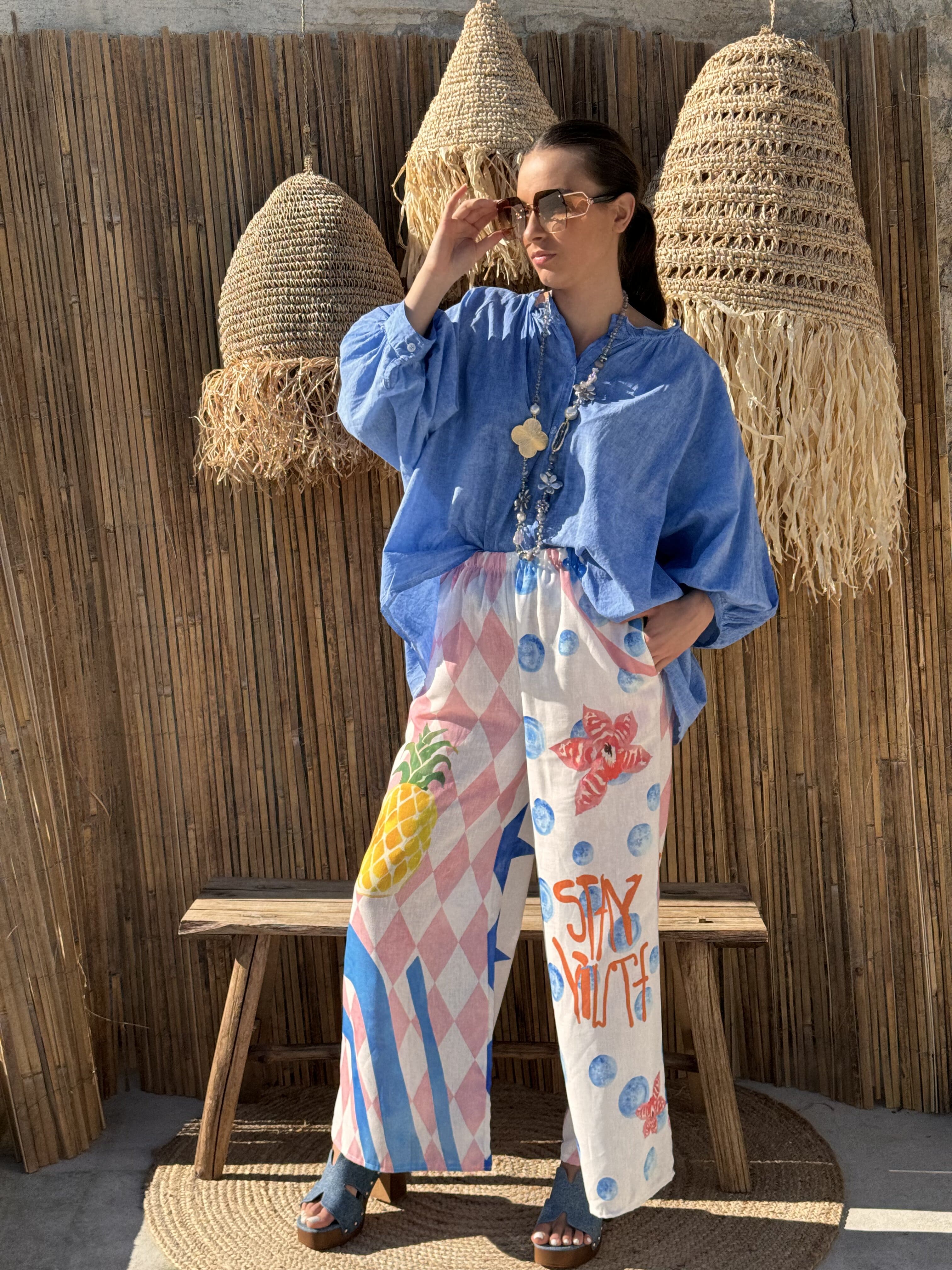 Pantalon | DONI | Rose Et Bleu