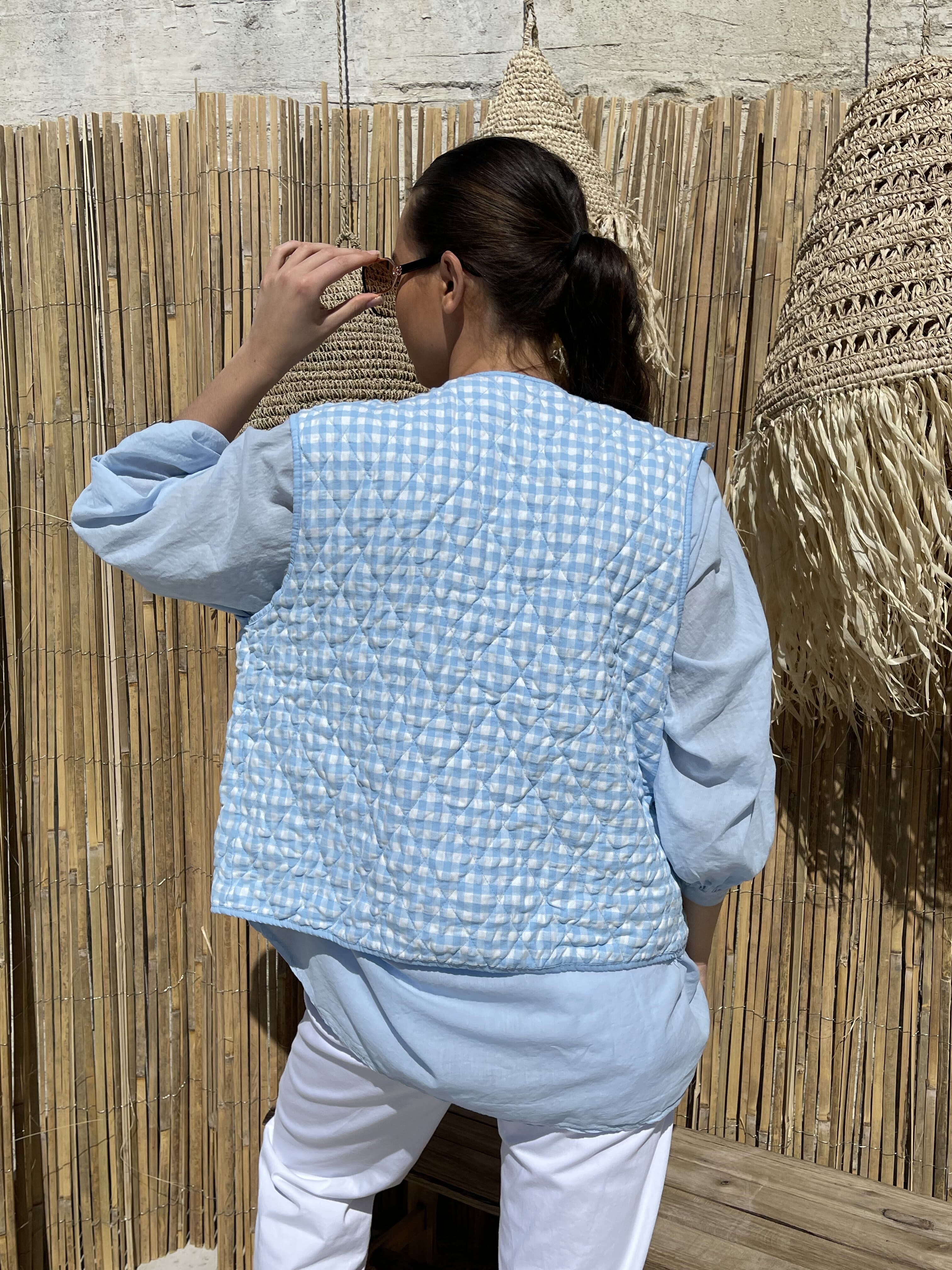 Veste sans manches | LYNA | Bleu
