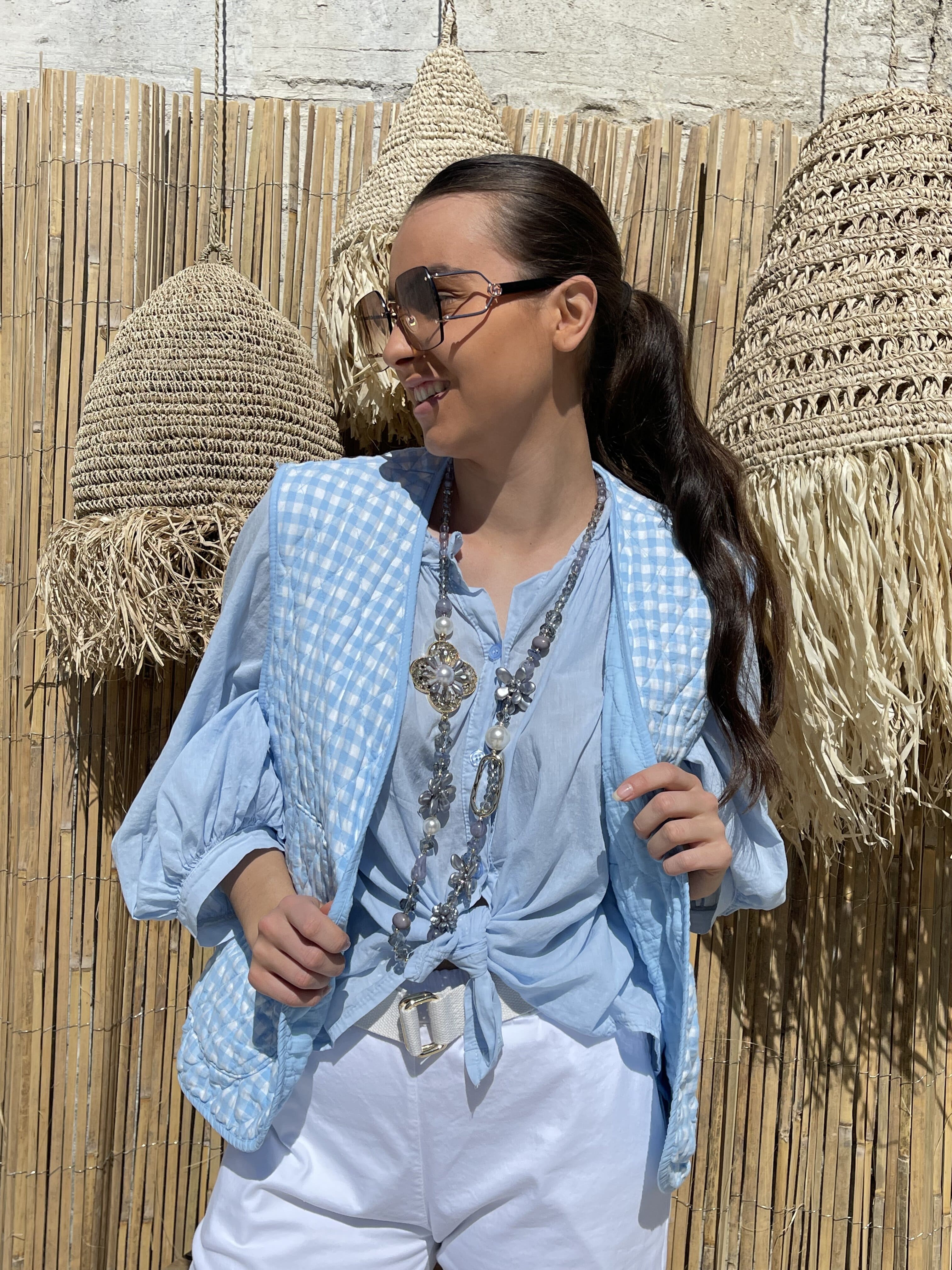 Veste sans manches | LYNA | Bleu