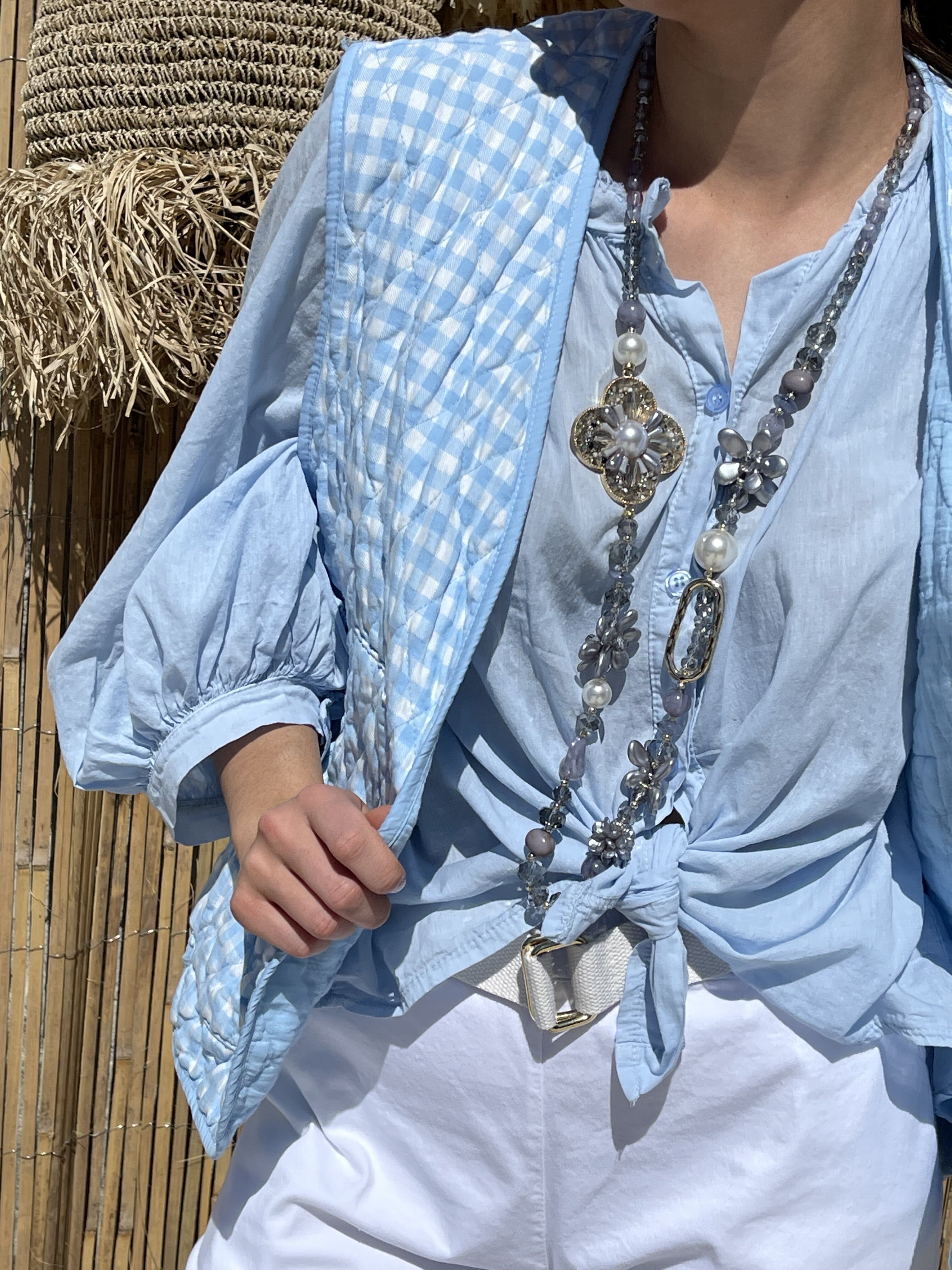 Veste sans manches | LYNA | Bleu