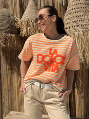 Sweat | AMALIA | Orange Et Beige