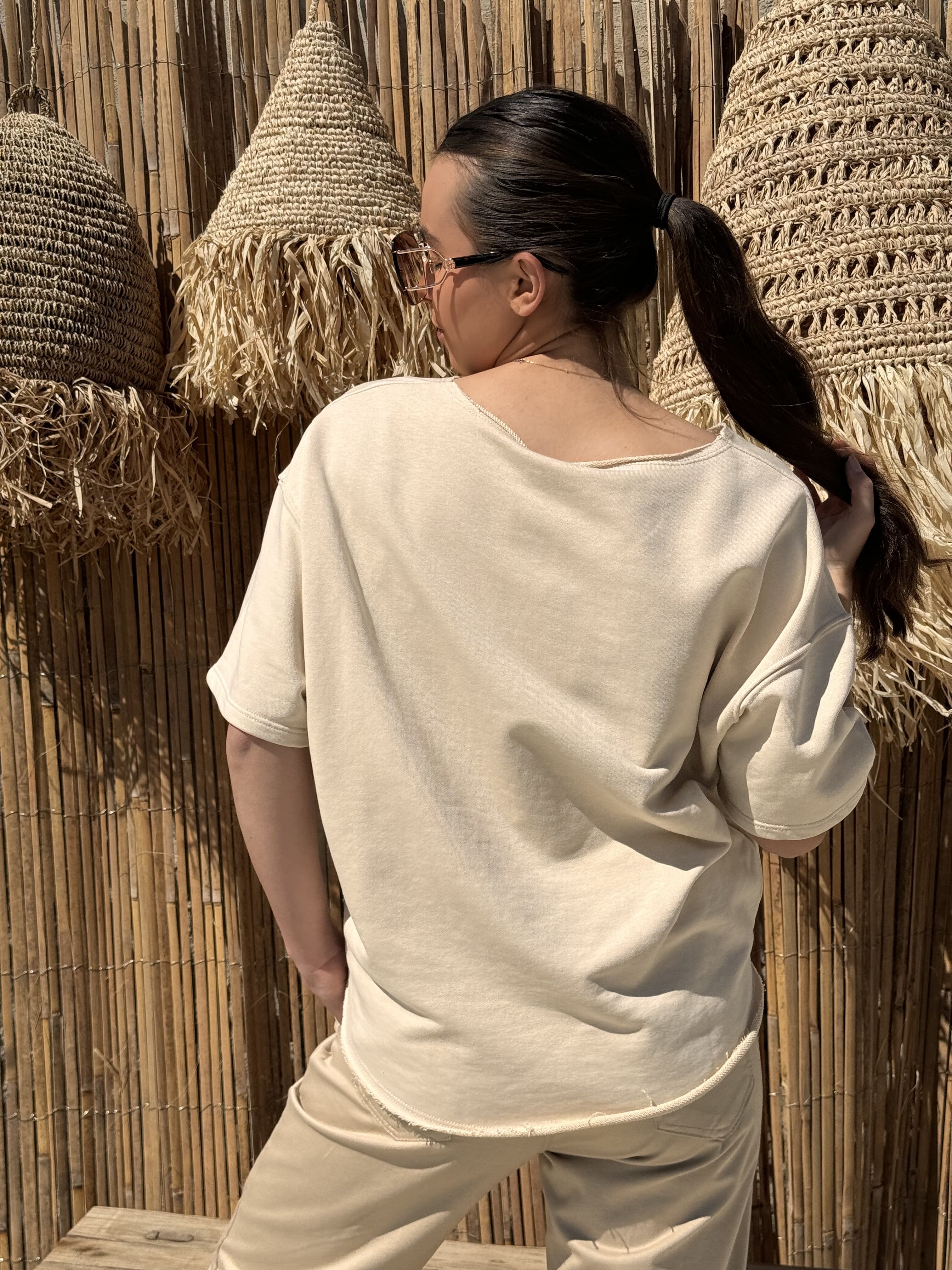 Sweat | LIVIA | Beige